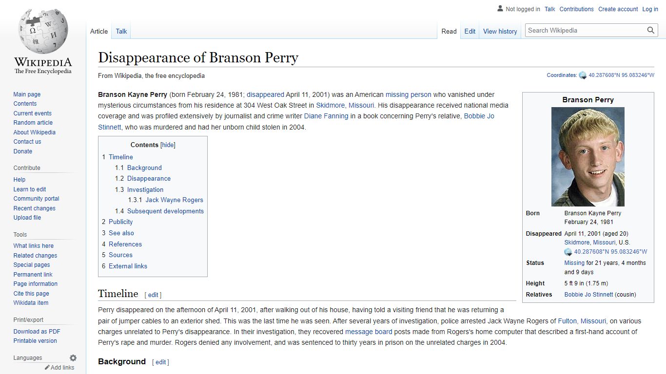 Disappearance of Branson Perry - Wikipedia